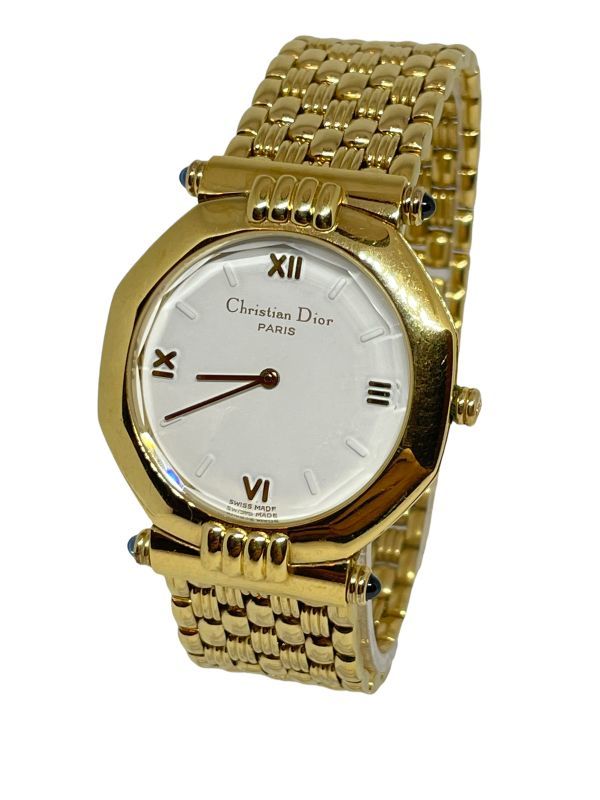 ディオール Christian Dior 63151 メンズ腕時計 クォーツ カットガラス