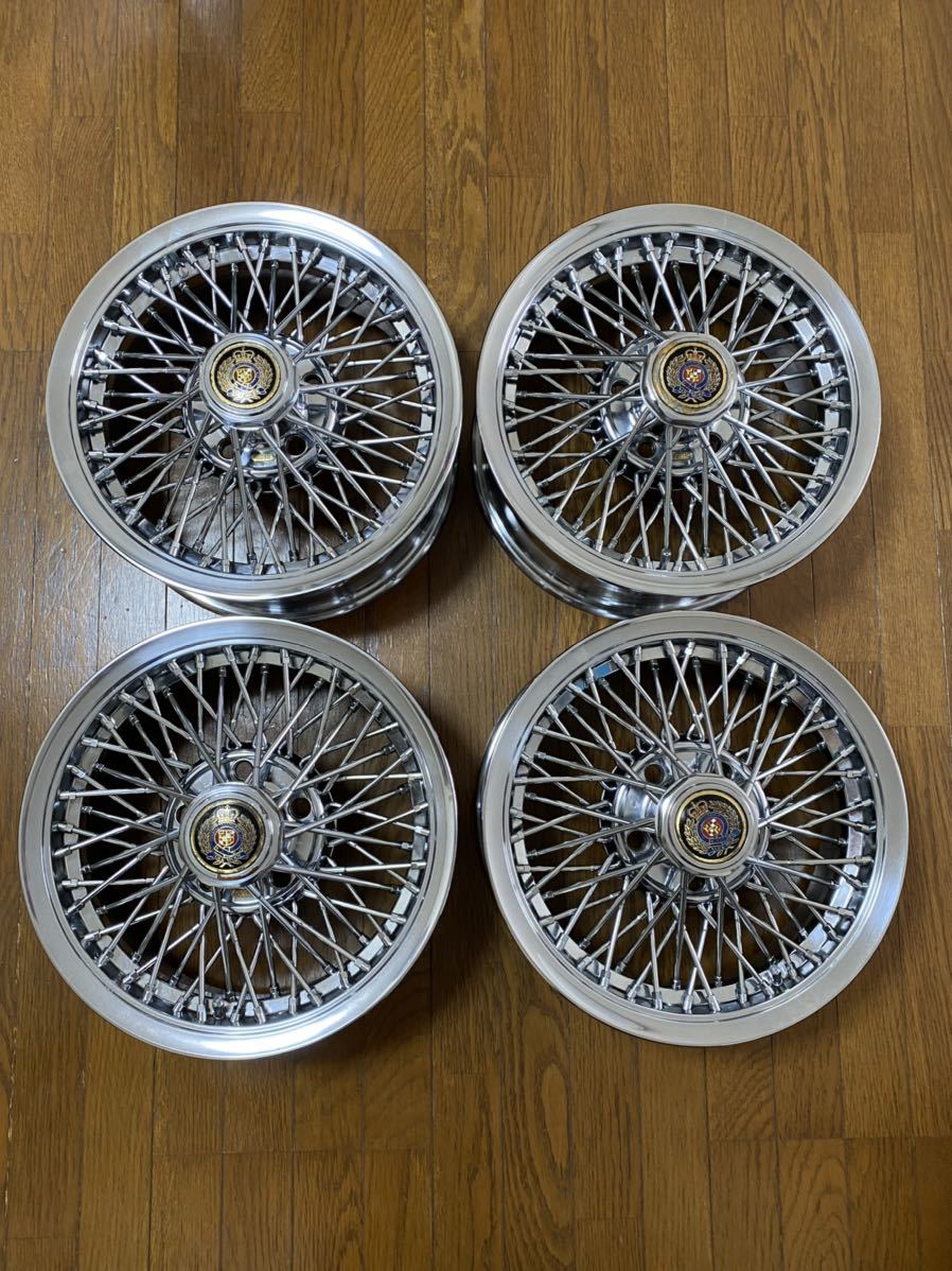 【人気セール，定番人気】 レイズ ボルクモード RAYZVOLKMODE 6.5J&times;15インチ5H PCD114.3 ４本セット なメッキ ワイヤーホイール 綺麗 フォルテクス 旧車(社外品)｜売買されたオークション情報、yahooの商品情報をアーカイブ 5穴