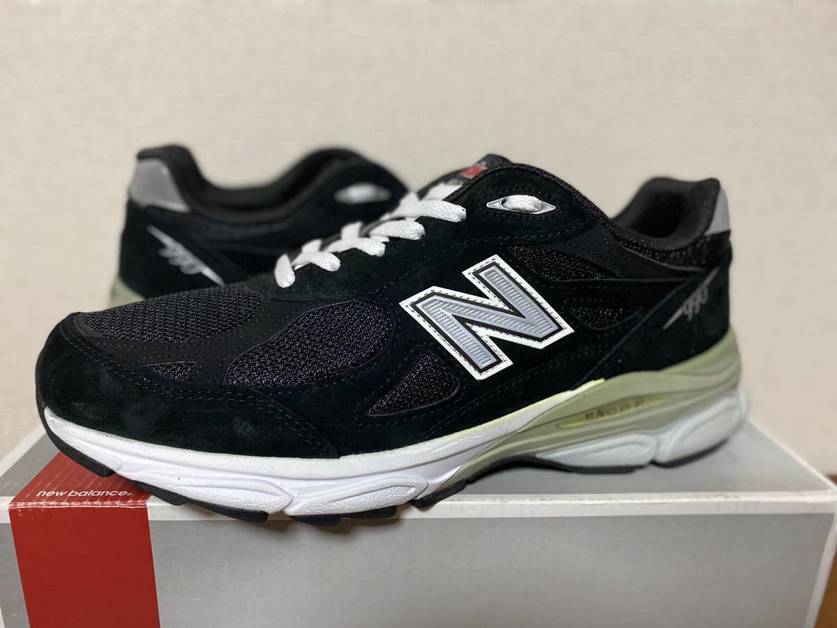 NEW BALANCE M990BK3 BLACK 2E 28cm ニューバランス ブラック 990 991 