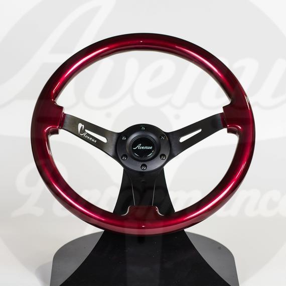 中古品MOMO インディー ウッドハンドル ステアリング 11-86 旧車