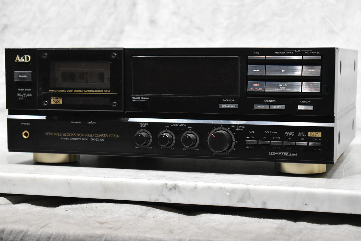 ☆ ジャンク品!! ☆ A&D ステレオカセットデッキ GX-Z7100 ☆ A&D