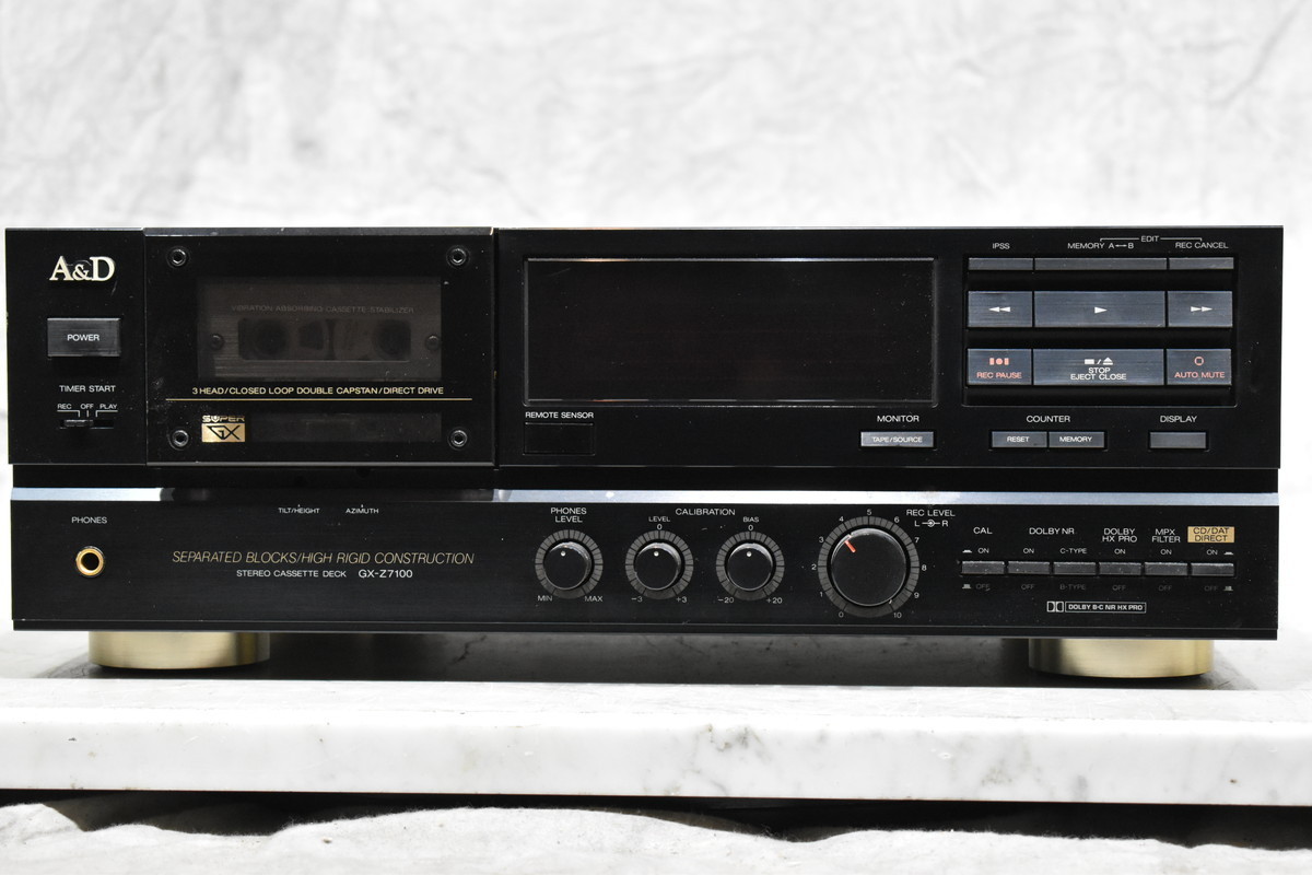 ☆ ジャンク品!! ☆ A&D ステレオカセットデッキ GX-Z7100 ☆ A&D