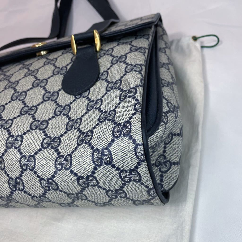 1円 〜 美品 レア GUCCI グッチ GG柄 フラップ インターロッキング 