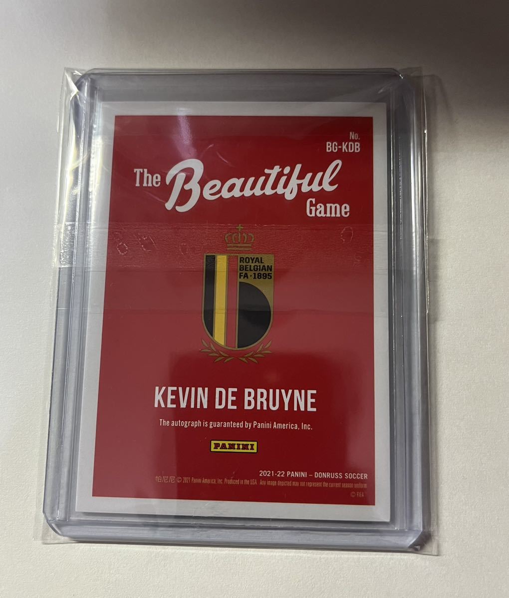 1円スタート！】panini donruss soccer Kevin De Bruyne 直筆サイン