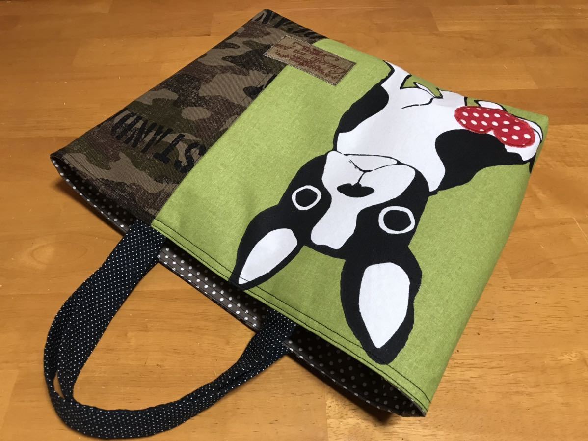 訳あり ハンドメイド フレンチブルドッグ フレンチブル 迷彩柄 カモフラ柄 大人かわいい パッチワーク トートバッグ Gami C 女性用 売買されたオークション情報 Yahooの商品情報をアーカイブ公開 オークファン Aucfan Com