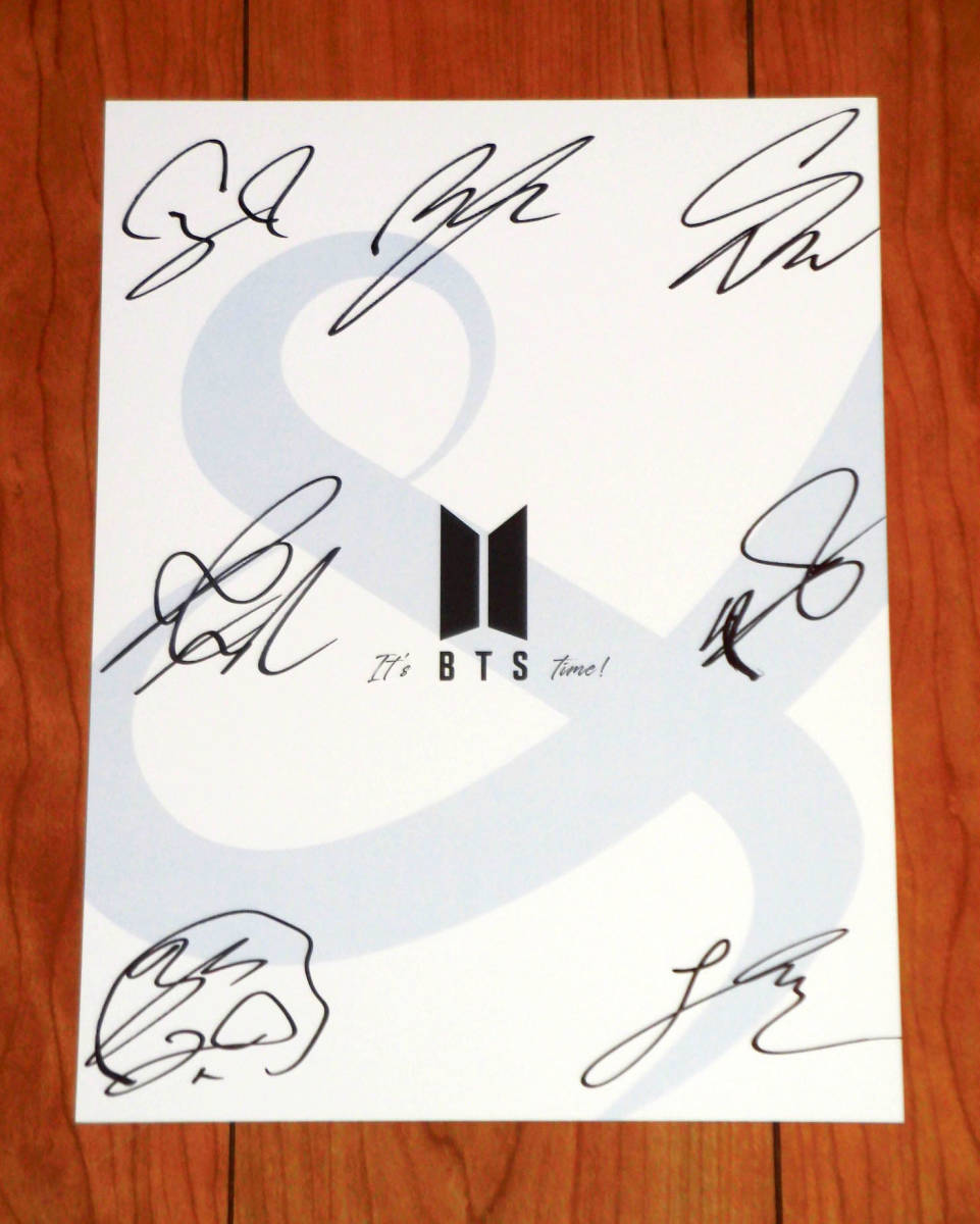 タレントグッズ BTS ミニポスター 直筆サイン入り