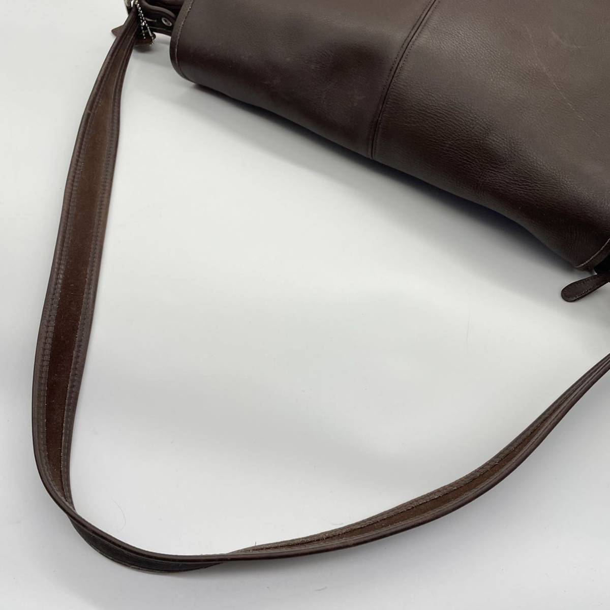 1円 美品 COACH コーチ ショルダーバッグ メッセンジャーバッグ 大