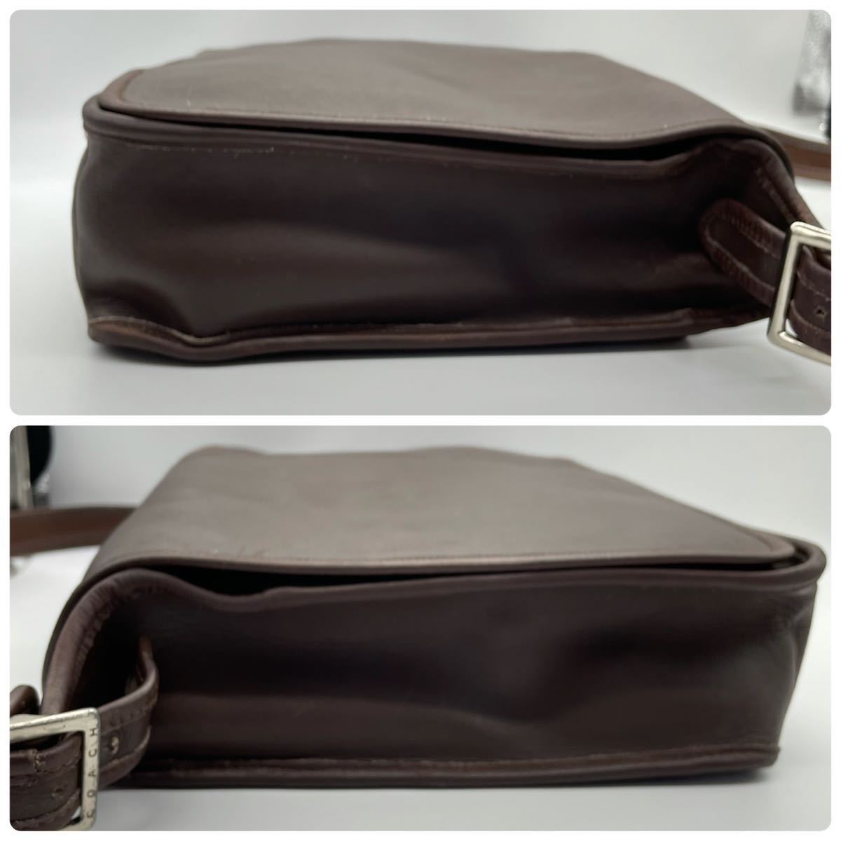 1円 【美品】 COACH コーチ ショルダーバッグ メッセンジャーバッグ 大 