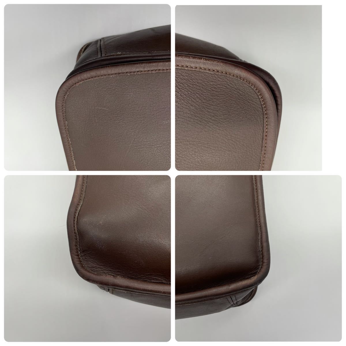 1円 【美品】 COACH コーチ ショルダーバッグ メッセンジャーバッグ 大 