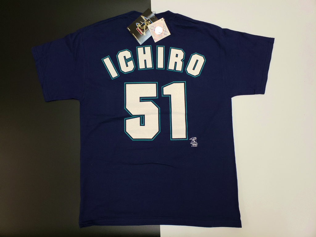 51イチロー選手始球式記念ロゴTシャツ シアトルマリナーズ2004年 
