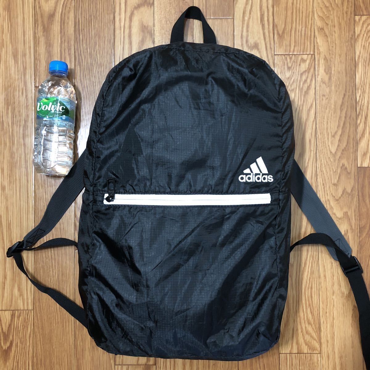 折畳/軽198g/大容量25L/黒【アディダス/adidas/ポケッタブルリュック 