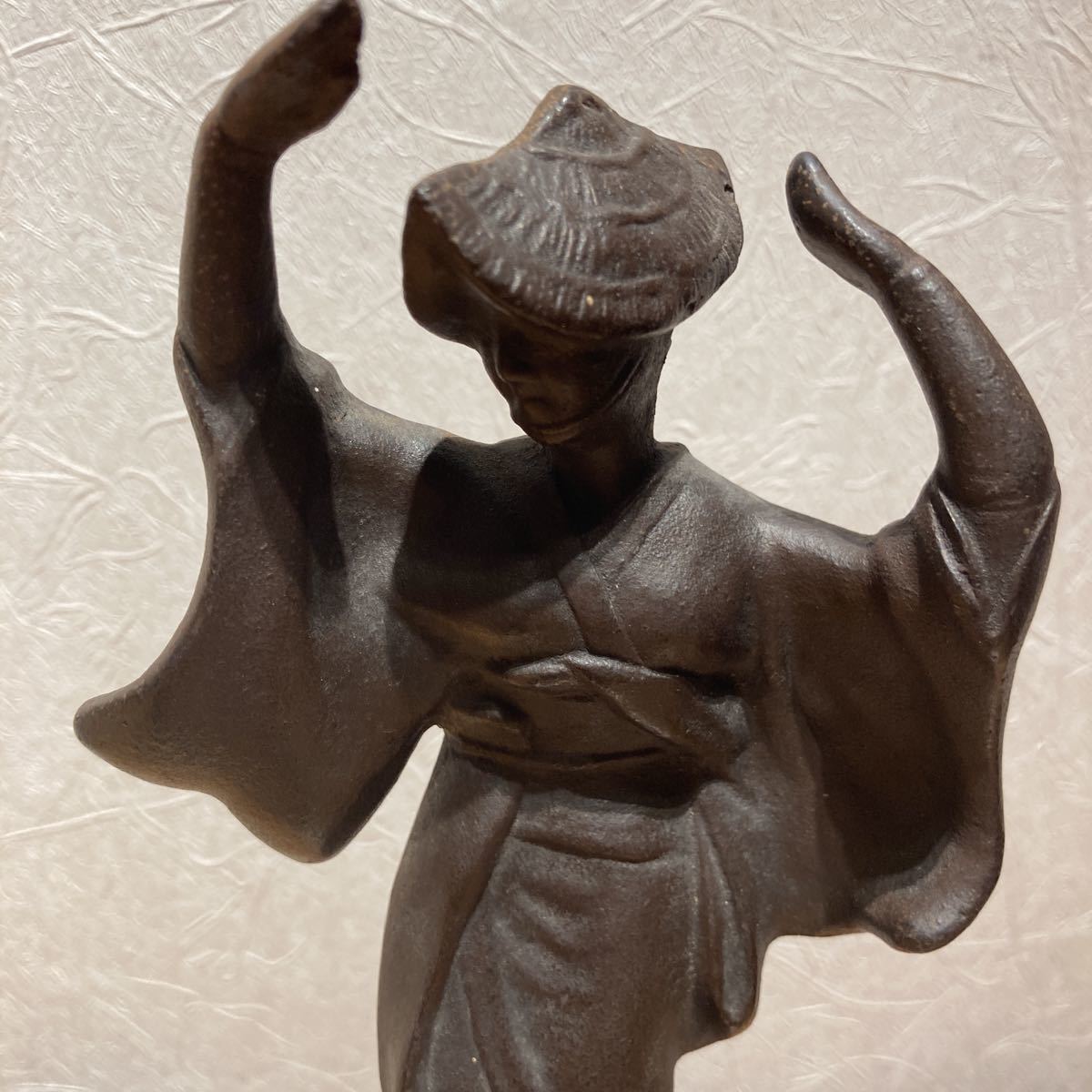 人間国宝 釜師 高橋敬典 作「阿波おどり」阿波踊り人形(鉄製 人間国宝 釜師 高橋敬典 作「阿波おどり」阿波踊り人形(鉄製
