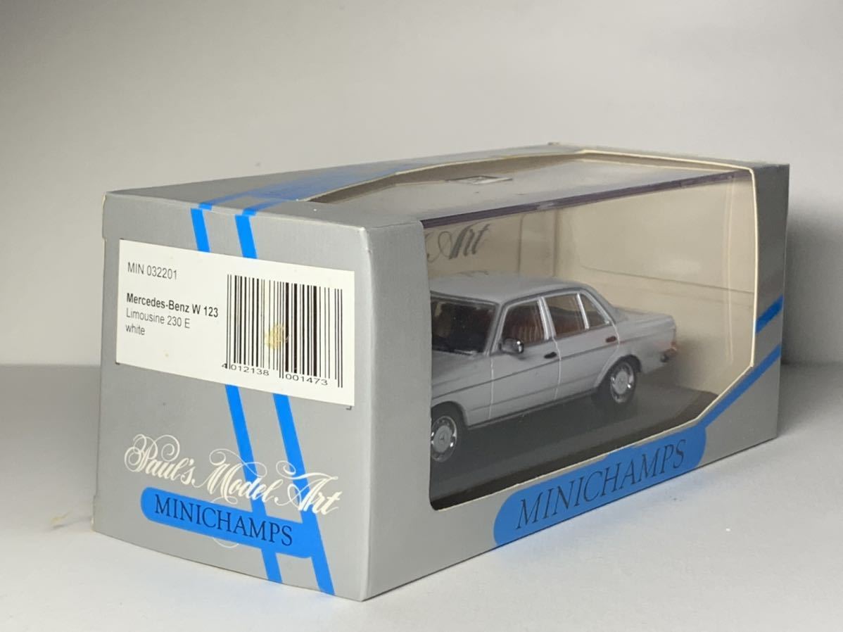 MINICHAMPS 1/43 メルセデスベンツ W123 リムジン 230E 白 Mercedes