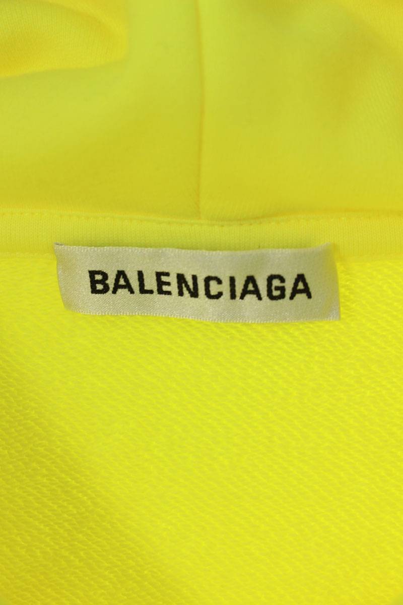 バレンシアガ BALENCIAGA 20AW 578135 TIV75 サイズ:M フロントCREWロゴプルオーバーパーカー 中古 SB01 バレンシアガ BALENCIAGA 0 コットン CREW FIT