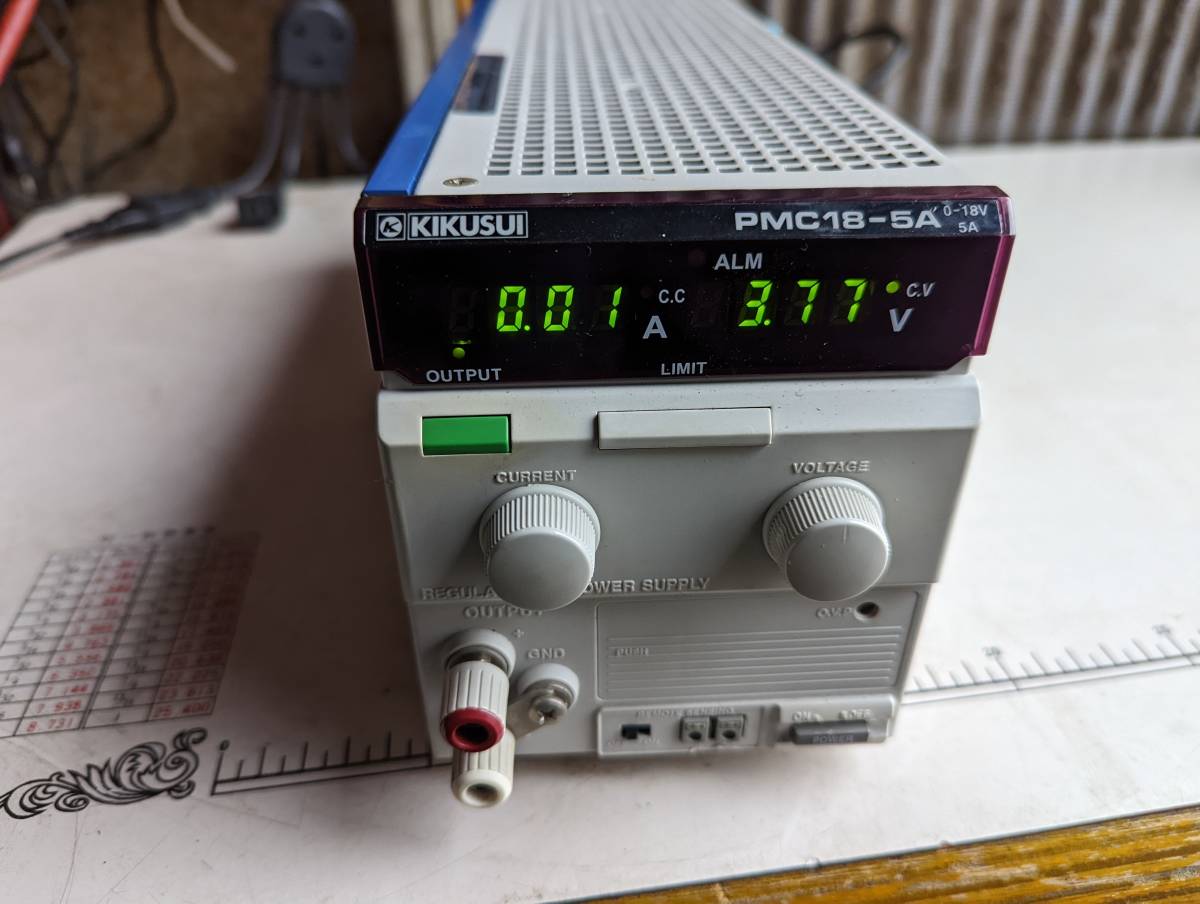 驚きの破格値，お買い得 S:KIKUSUI 菊水 PMC18-5A 0 18V 5A REGULATED DC POWER SUPPLY 直流安定化電源 現状渡し 本体のみ(その他)｜売買されたオークション情報、yahooの商品情報をアーカイブ公開 - オークファン その他