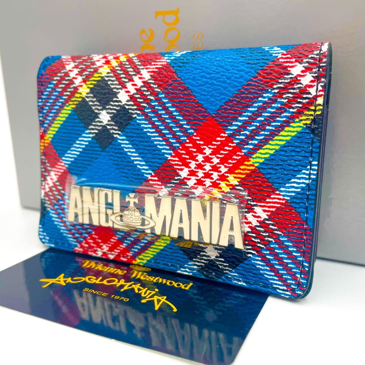  1円〜 フィルム付き/ Vivienne Westwood 1w36 ヴィヴィアンウエストウッド アングロマニア カードケース 財布 チェック オーブ(服飾小物)｜売買されたオークション情報、yahooの商品情報をアーカイ 服飾小物