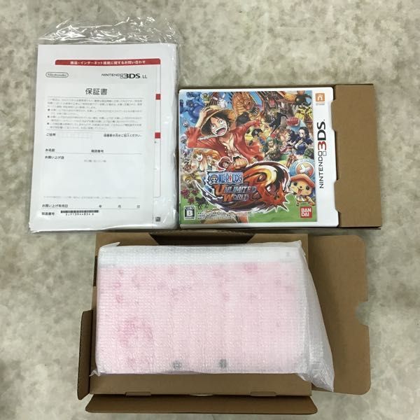 1円～ 動作確認/初期化済 NINTENDO 3DS LL SPR-001 本体 ONE PIECE 