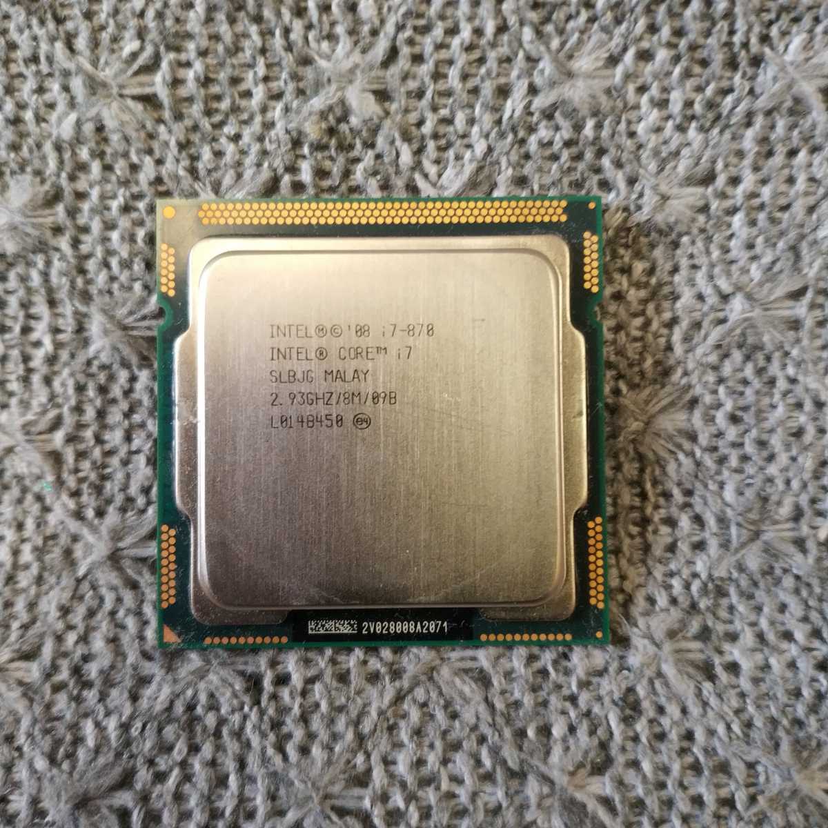 即日発送 送料198円 ☆ CPU Intel Core i7-870 SLBJG 2.93GHz LGA1156 