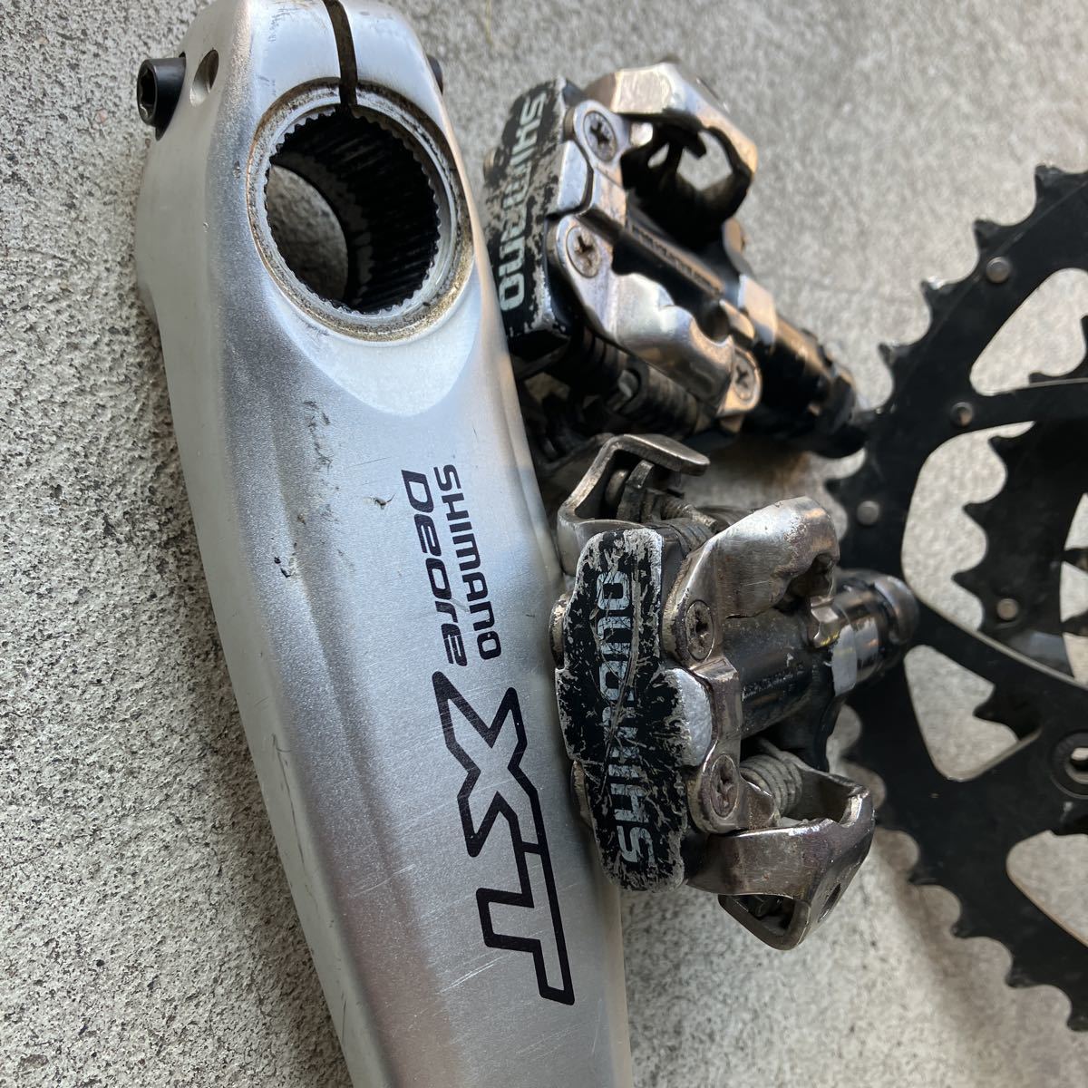SHIMANO DeoreXTクランクセット中古 中古使用品 Shimano Deore XT