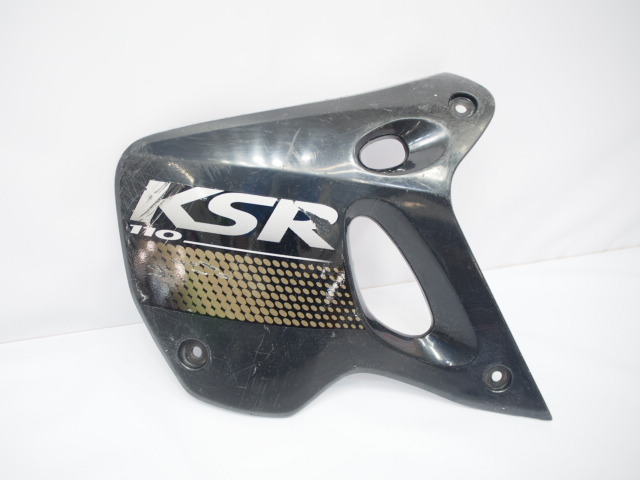 割れ無!KSR110.KL110A.純正シュラウド左.サイドカウル KSR110 カワサキ シュラウド !! 1台分解) 純正の中古品
