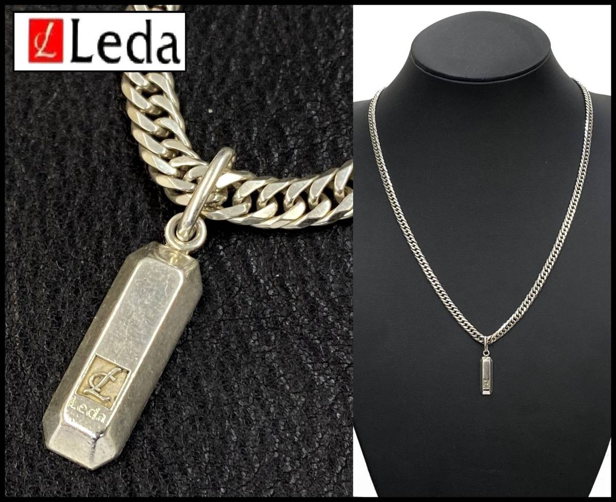 Leda SILMA レダシルマ シルバー925 磁気 ゲルマニウム ロゴ プレート