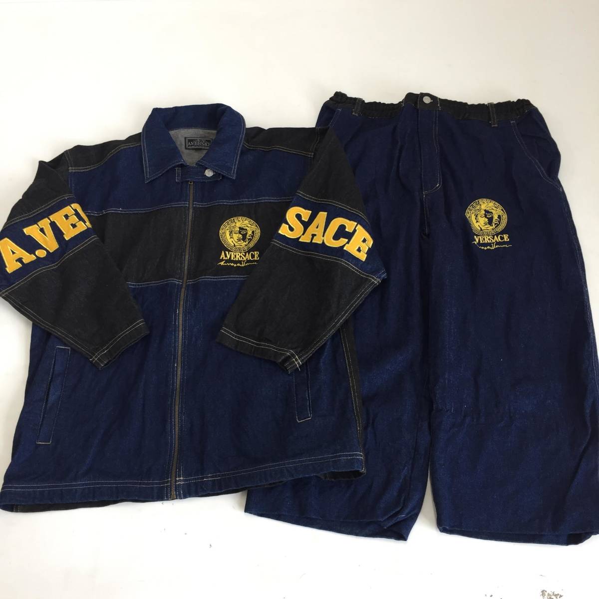 1円～】A.VERSACE ヴェルサーチ デニム セットアップ B系 B-Boy