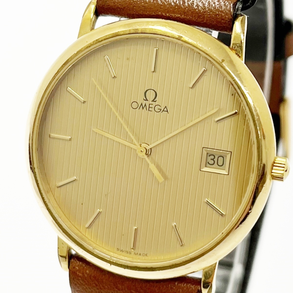  1円スタート ヴィンテージ OMEGA オメガ デビル GP&times;革ベルト クオーツ メンズ 90469 腕時計(デビル)｜売買されたオークション情報、yahooの商品情報をアーカイブ公開 - オークファン デビル
