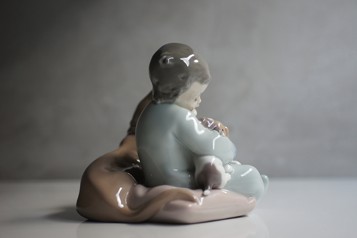 展示品 リヤドロ LLADRO 5456 みんなお友達 New Playmates フィギュ