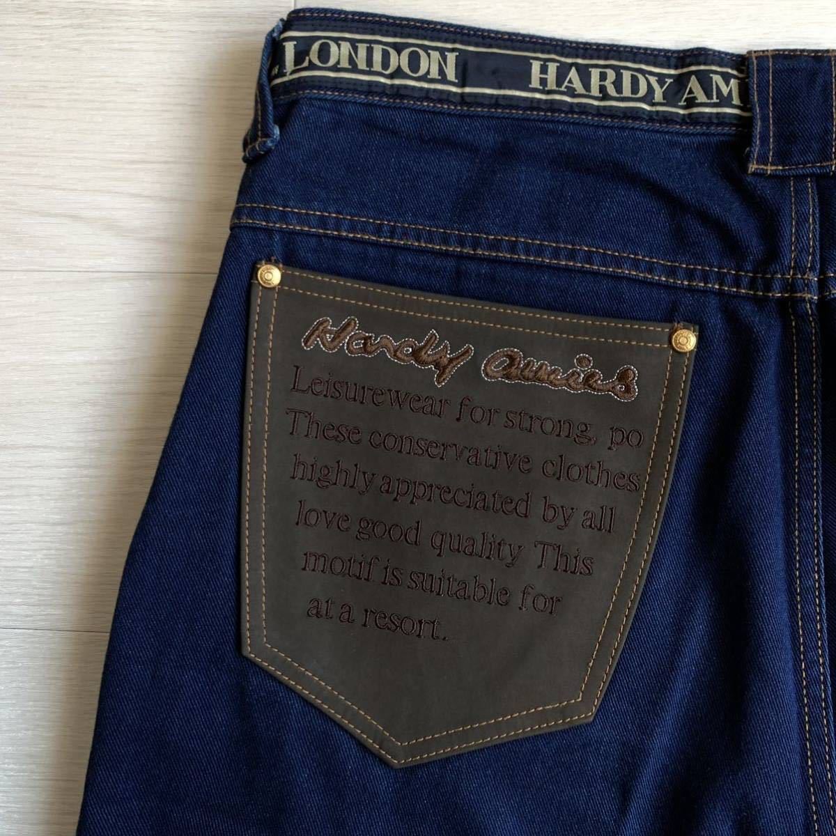 美品 HARDY AMIES SPORT ハーディエイミス 刺繍 ワッペン レザー