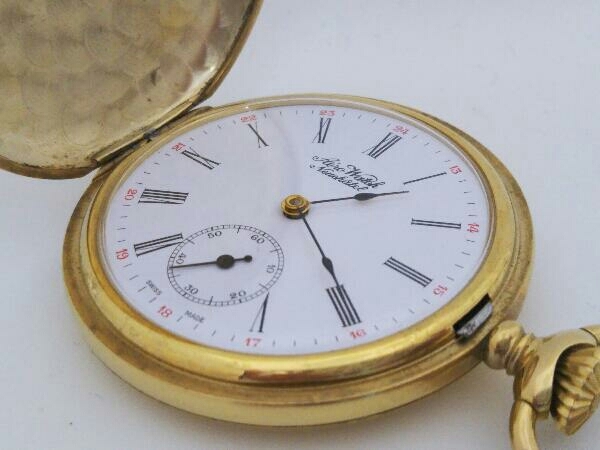 AERO NEUCHATEL Watch Neuchatel アエロ 手巻き 懐中時計 ゴールド 
