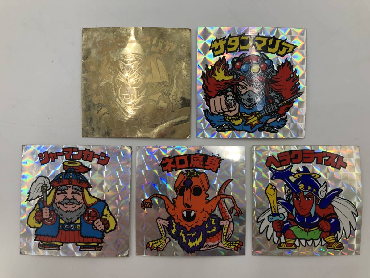 人気SALE，限定セール 1101 ビックリマンシール ヘッド 5枚セット ワンダーマリア/サタンマリア/シャーマンカーン/ネロ魔身/ヘラクライスト 現状品(ヘッド)｜売買されたオークション情報、yahooの商品情報をアーカ 旧ビックリマン
