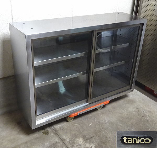 税込 業務用 タニコー TANICO ステンレス製 ガラス扉 天吊り戸棚 天 ...