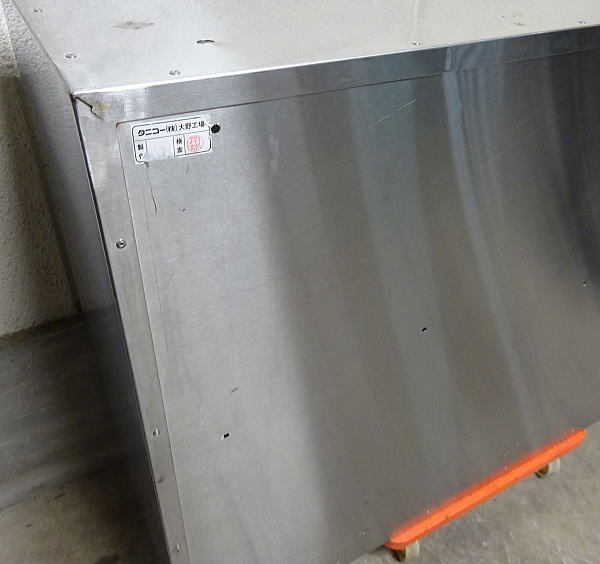 税込 業務用 タニコー TANICO ステンレス製 ガラス扉 天吊り戸棚 天 ...