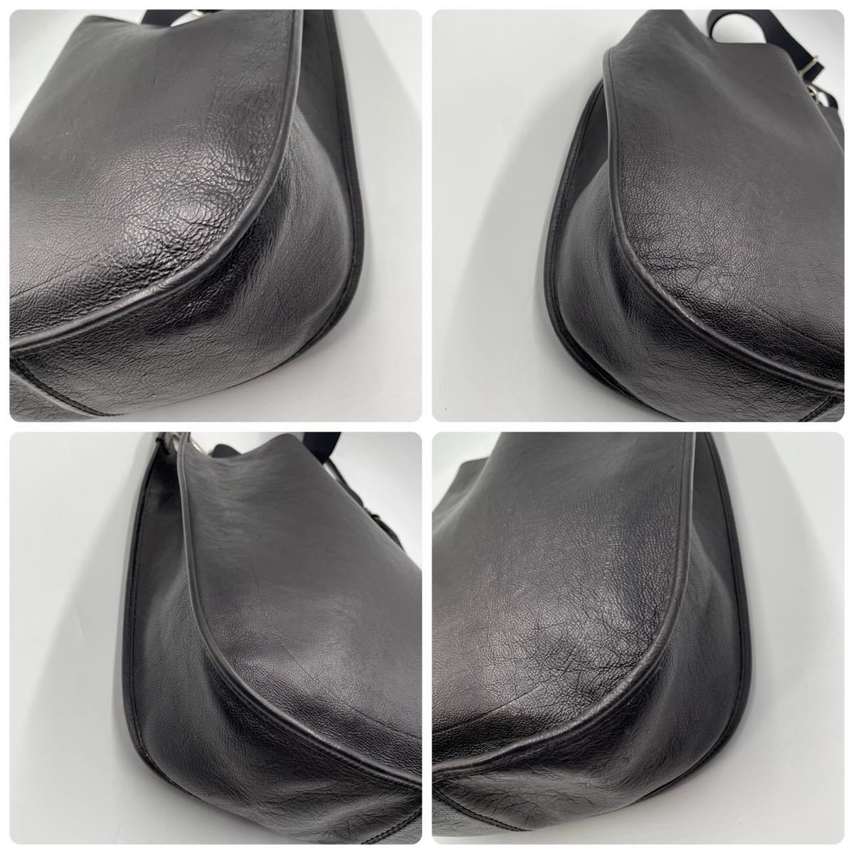 極美品》『品格の頂』 Yves Saint Laurent モンバサ ショルダーバッグ 