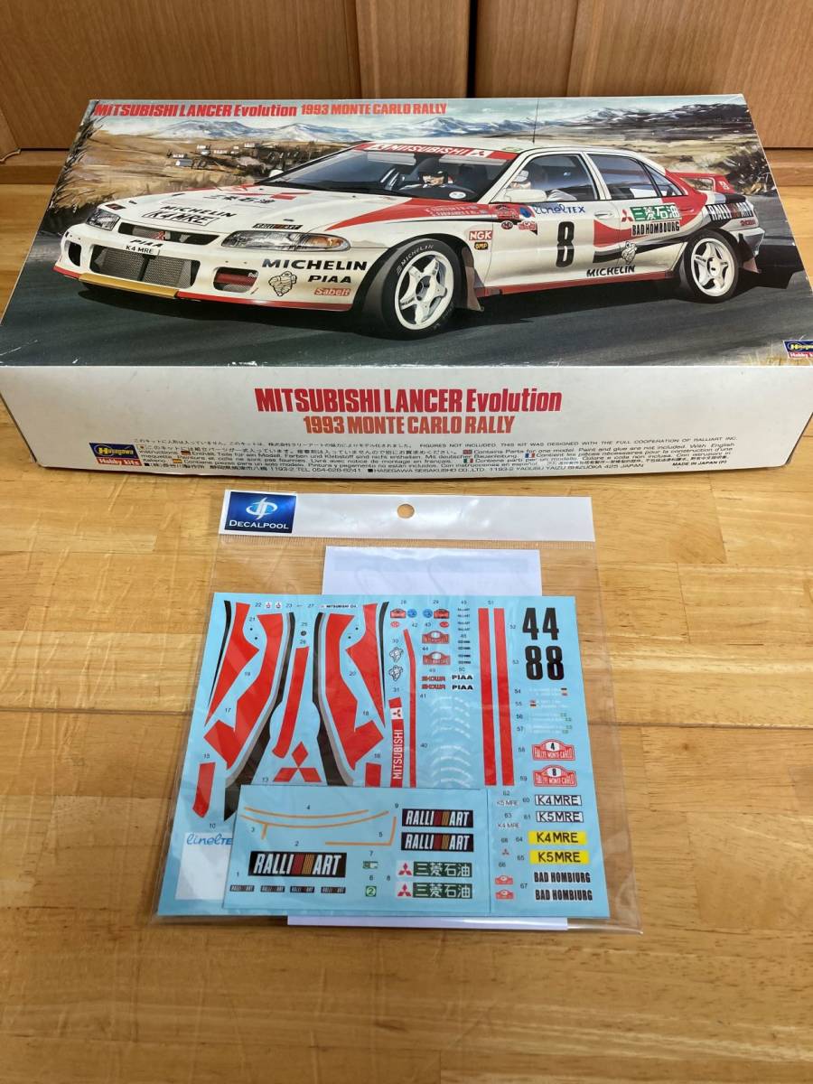 ハセガワ 1⁄24三菱ランサーエボリューション1993年モンテカルロラリー