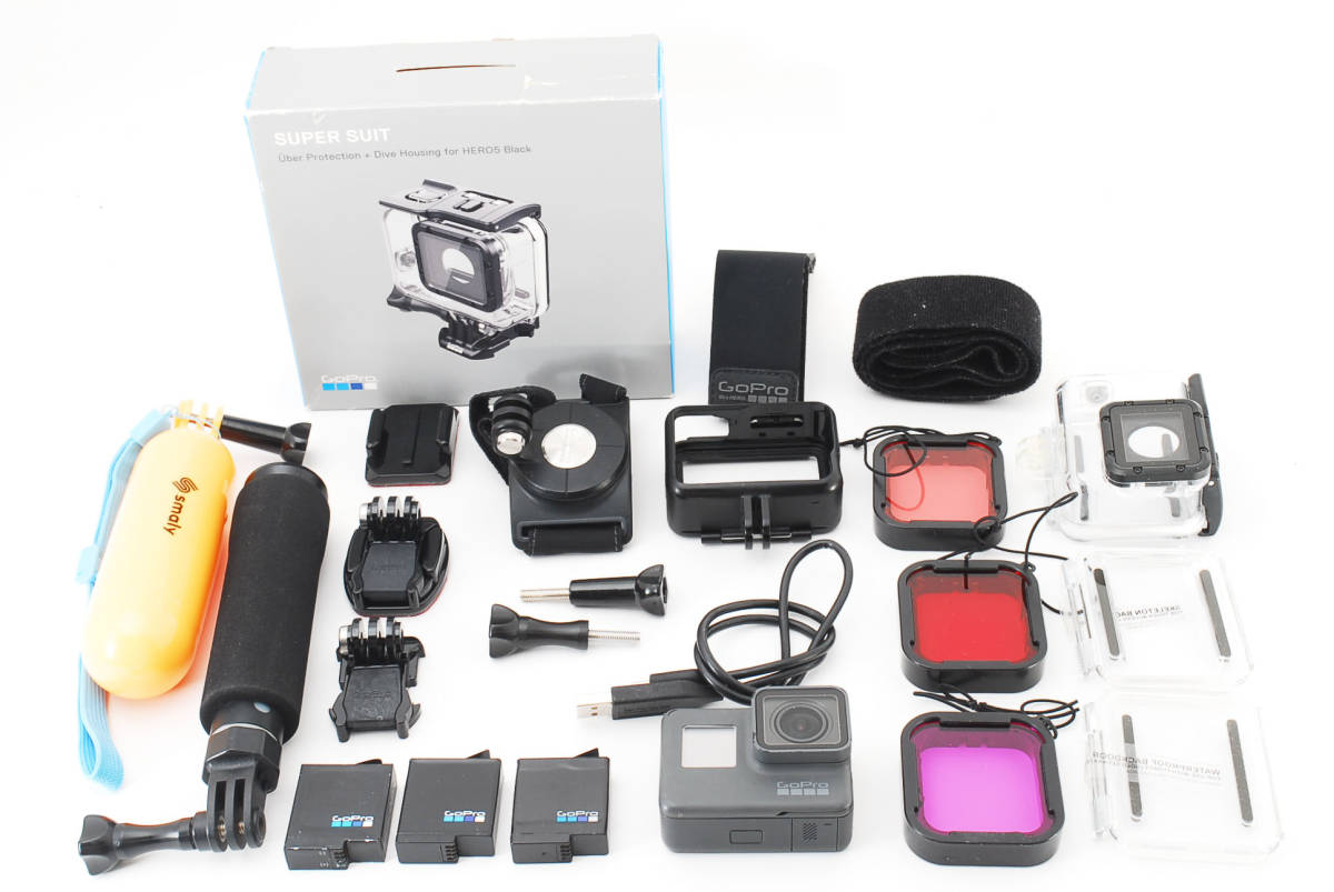 GoPro HERO5 ゴープロ GoPro HERO5 BLACK 【純正バッテリー3個・ダイ 