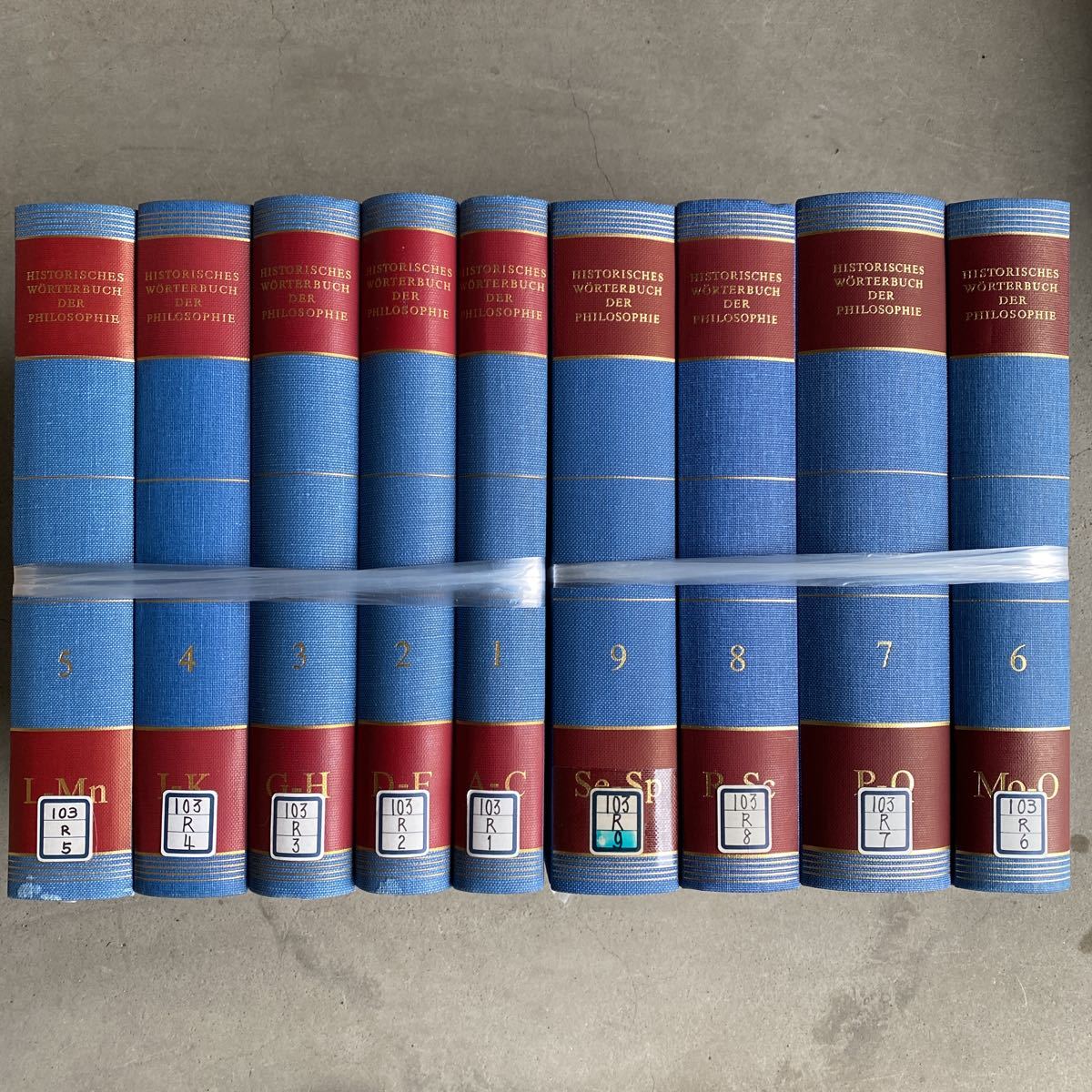 a0424-11.洋書 HISTORISCHES WORTERBUCH DER PHILOSOPHIE 1〜9(蔵書印