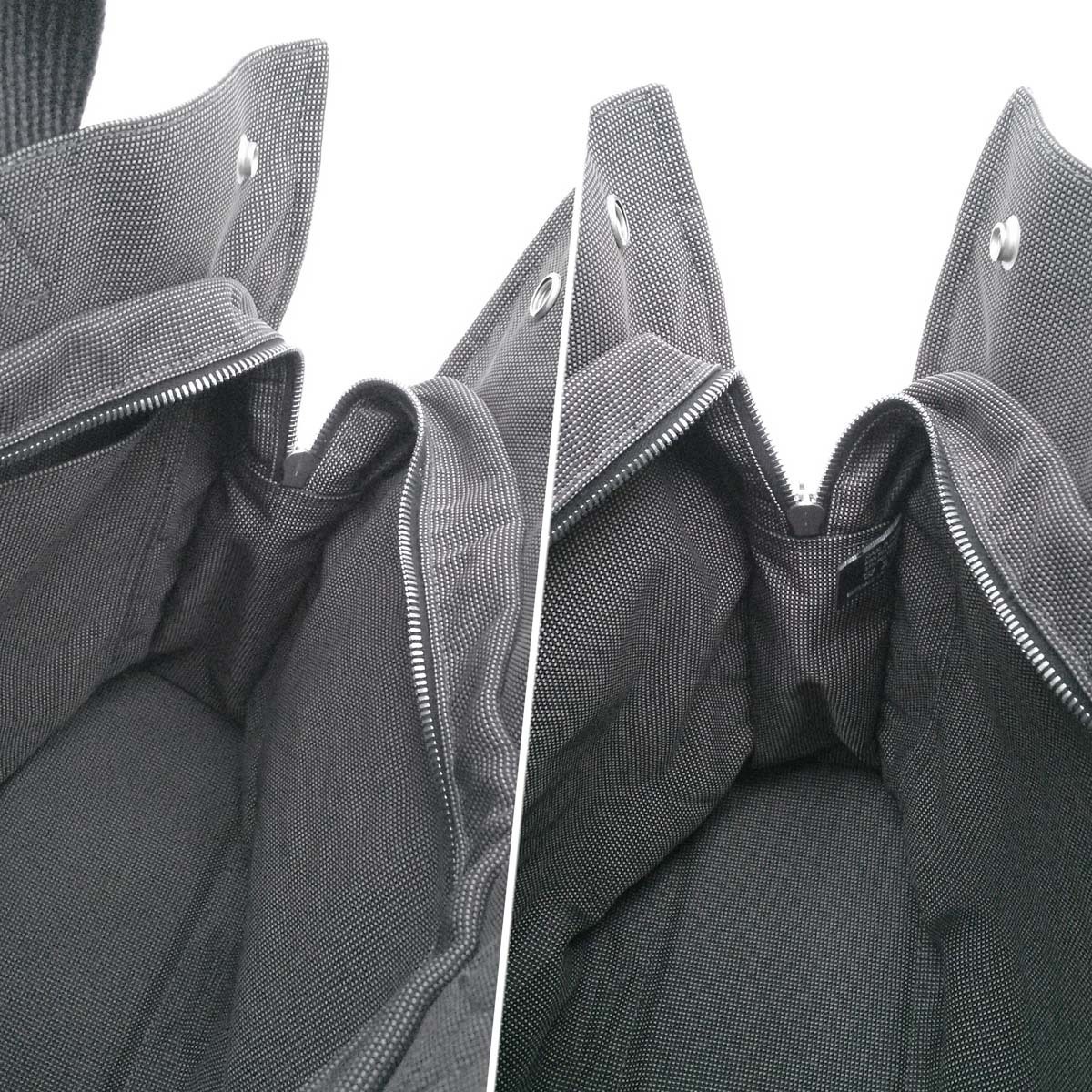 美品】エルメス エールラインMM グレー キャンバス 仕事用に ビジネス