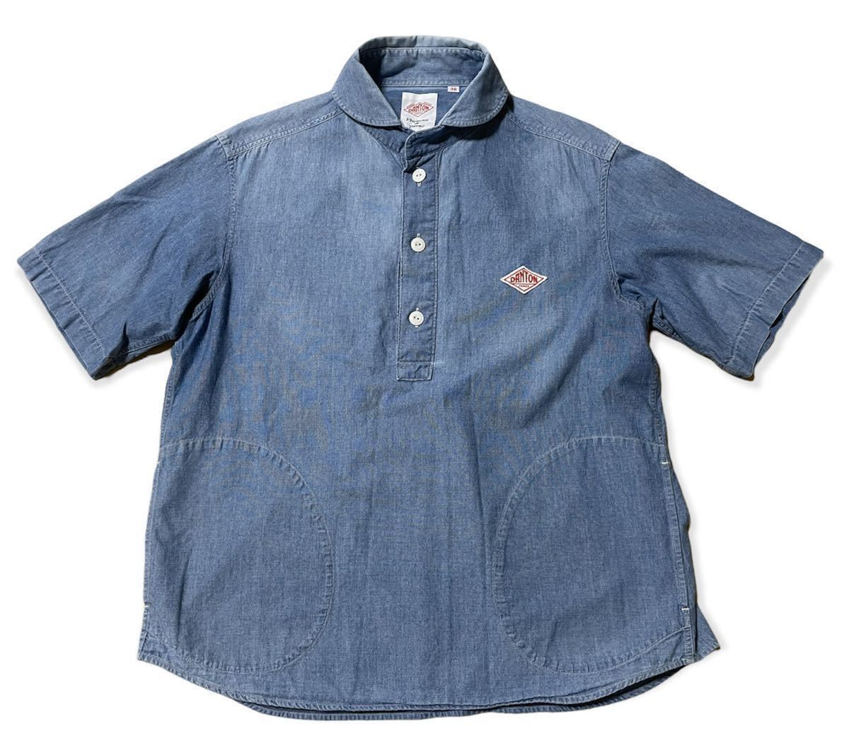  ダントン 半袖プルオーバーシャツ 半袖シャツ サイズ38 DANTON(Sサイズ)｜売買されたオークション情報、yahooの商品情報をアーカイブ公開 - オークファン 半袖シャツ一般