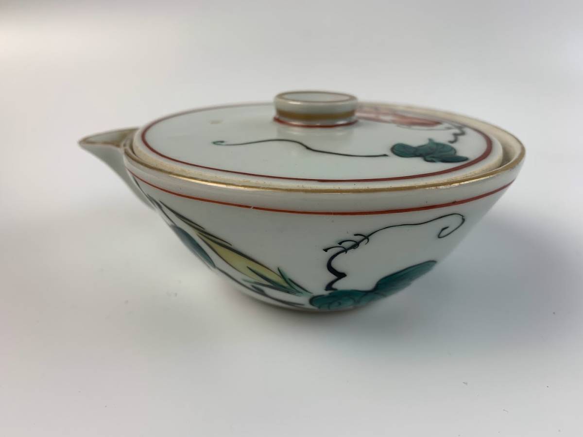 煎茶道具 茶器 和泉 造 本山 備前焼 般若心経 刻 泡瓶 茶具 九谷焼 在