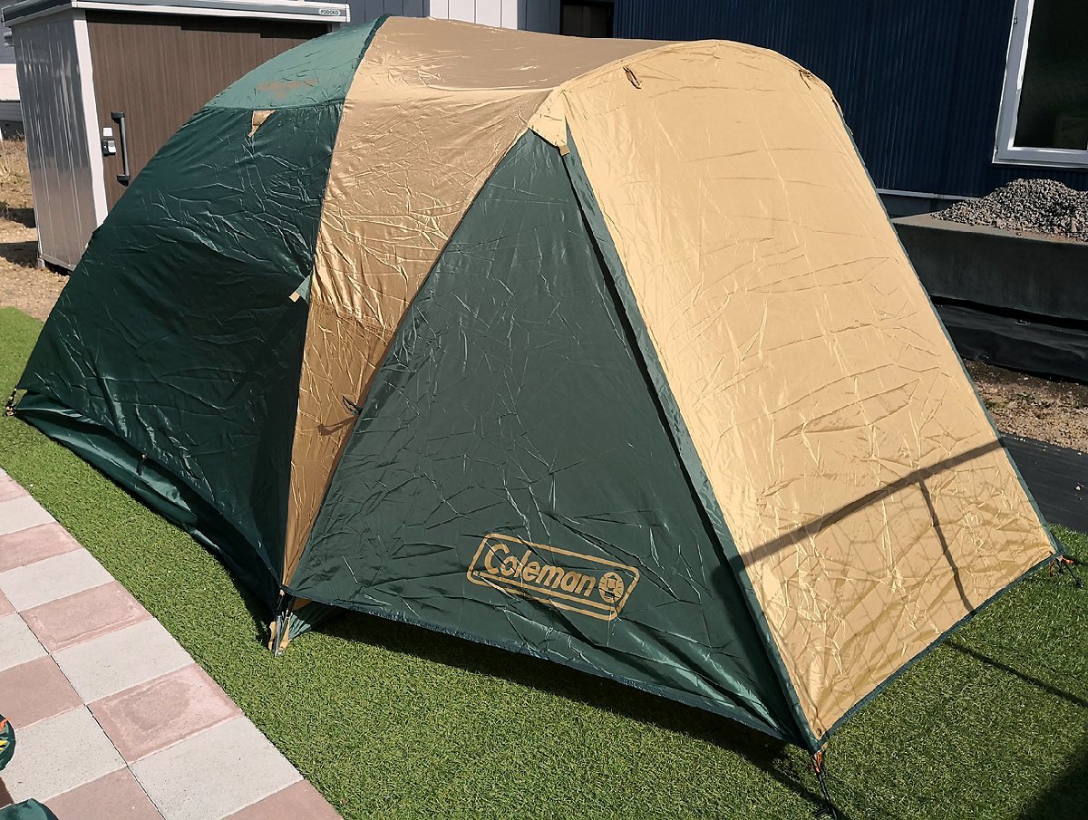 Coleman BCワイドドームテント　4〜5人用　付属品完備 ファミキャン入門にお勧め☆ 良品 Coleman BCワイドドームテント