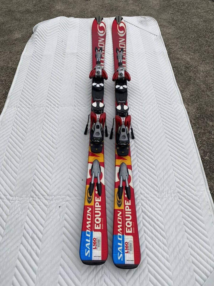 ○E7490 サロモン SALOMON EQUIPE L160 スキー板 ○ EQUIPE