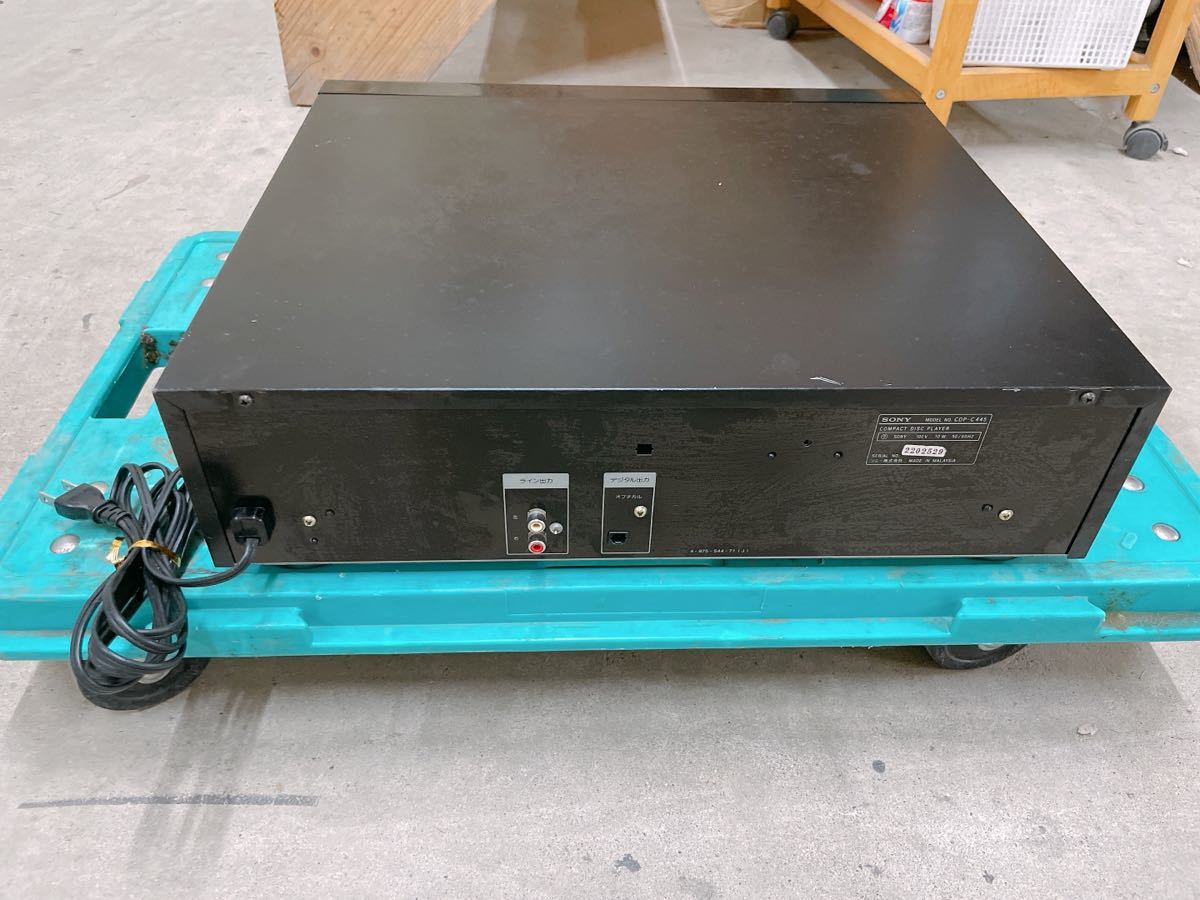 通電確認済み】SONY CDP-C445 回転式5連装CDプレーヤー 通電確認済み