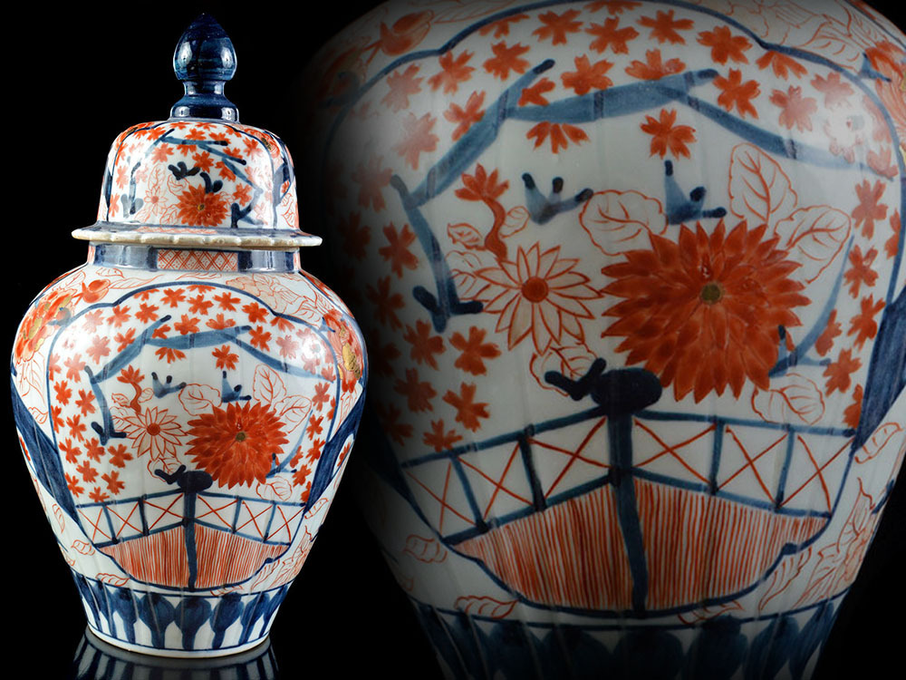 雲 某有名資産家買取品 古伊万里 色絵花風景細密絵付沈香壺 高さ29cm 古美術品 旧家蔵出 Ac9871 染錦 売買されたオークション情報 Yahooの商品情報をアーカイブ公開 オークファン Aucfan Com