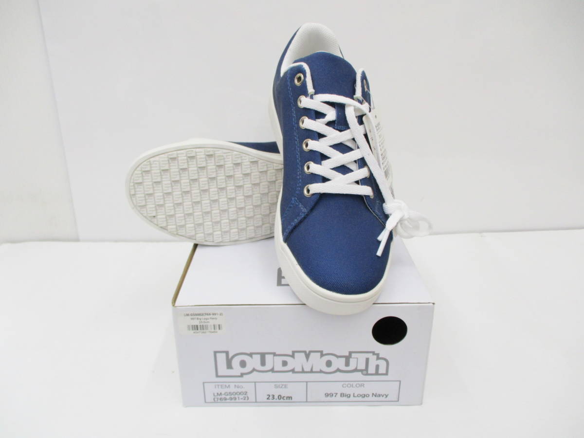 人気定番，新品 ラウドマウス LM-GS0002 レディススパイクレスシューズ 997 Big Logo Navy 23.0cm 税込(23.0cm)｜売買されたオークション情報、yahooの商品情報をアーカイブ公開 - オークファン 23.0cm