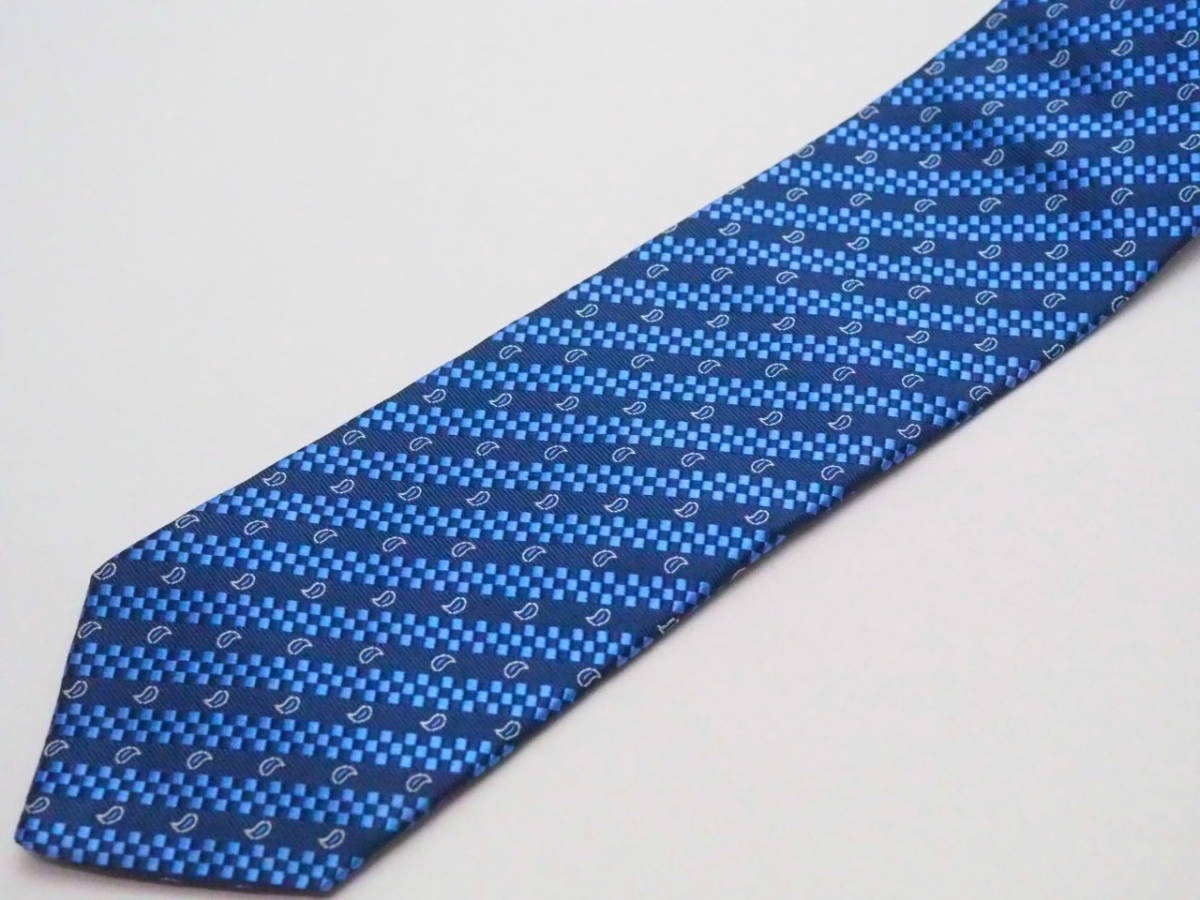 古着 FENDI フェンディ イタリア製 シルク ストライプ柄 長袖 ショート