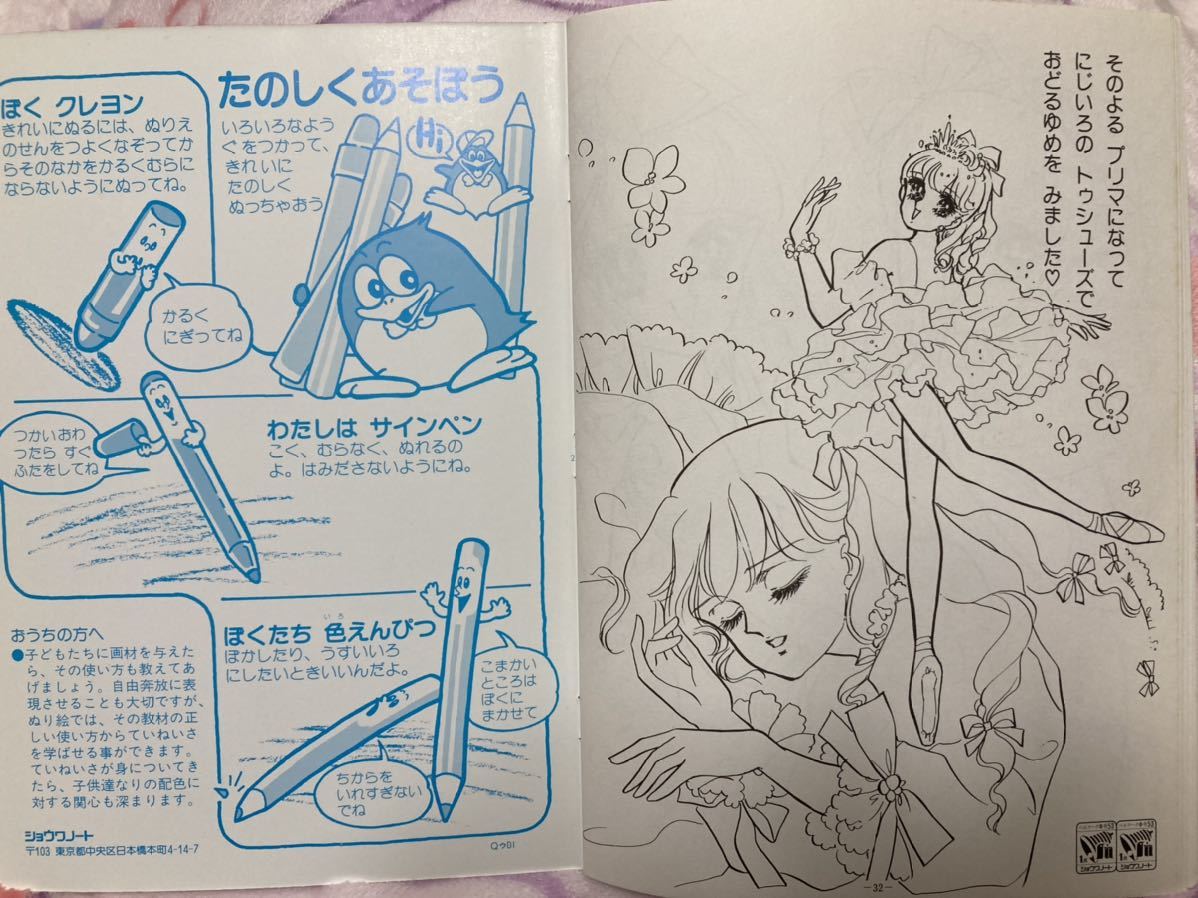 ぬりえ ☆ シルキーローズ ☆ ショウワノート ☆ 美似沙 ☆ 未使用品