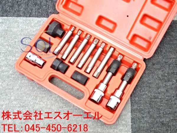  オルタネータープーリー 交換 取外し専用 ソケットセット 脱着工具 13点セット 出荷締切18時(工具)｜売買されたオークション情報、yahooの商品情報をアーカイブ公開 - オークファン その他