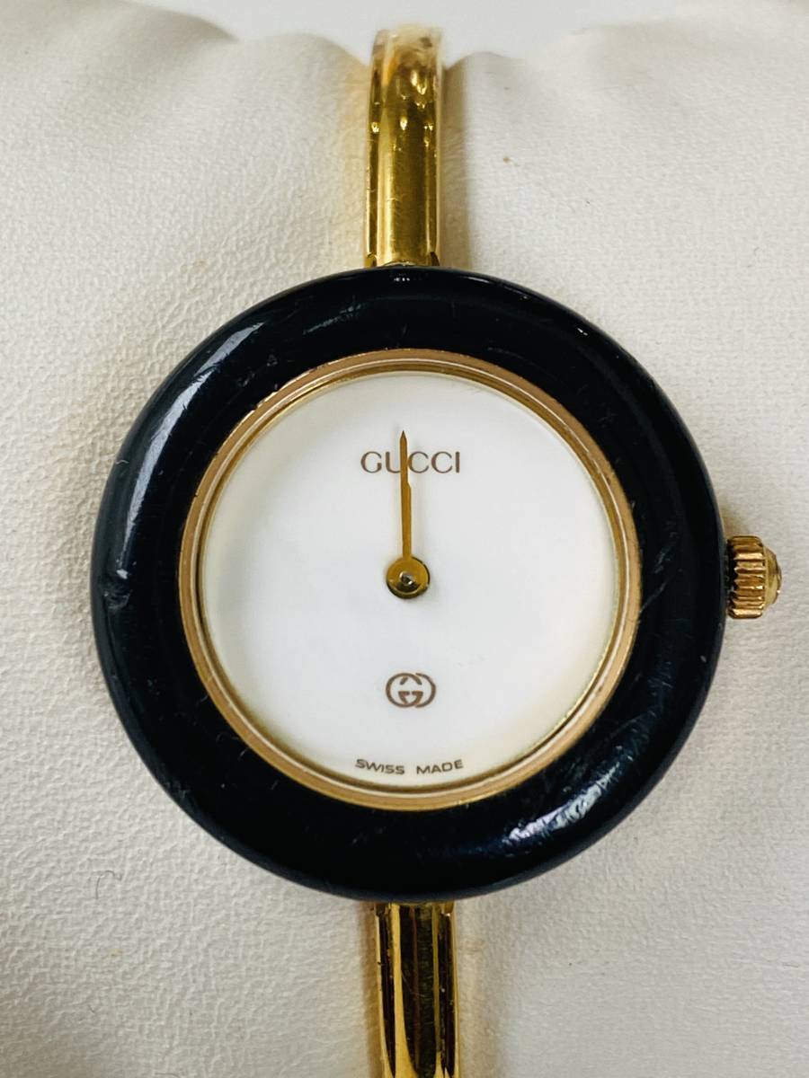 3657 480円～ 中古品 GUCCI/グッチ チェンジベゼル ブラック 1100-L