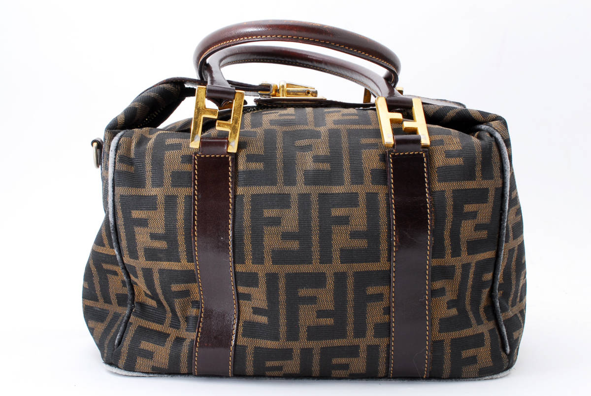 1円スタート】FENDI ヴィンテージ フェンディ ズッカ キャンバス